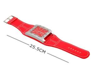 Womage,  Ceas Mana,  Dial Patrat,  Rezistent la Apa,  Rosu - w564