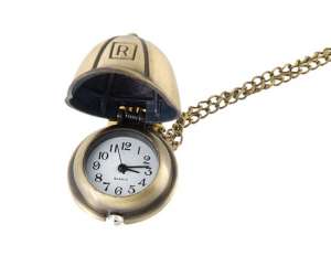 Lantisor cu Ceas,  Pandativ Sapca,  Analog,  Dial Alb - w573