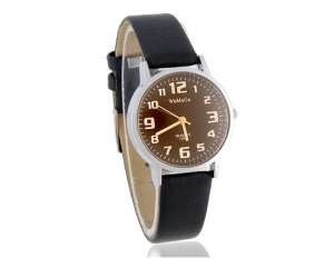 Womage,  Ceas Mana,  Doamne,  Dial Negru,  Analog,  Negru - w576