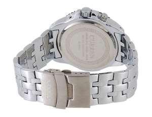 Curren,  Ceas Mana,  Dial Alb,  Afiseaza Data,  Argintiu - w579