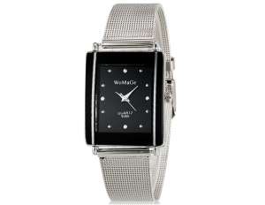 WoMaGe,  Ceas Mana,  Casual&Fashion,  Dial Negru,  Argintiu - w586