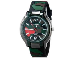 Womage,  Ceas Mana,  Unisex,  Dial Verde,  Camuflaj,  Quartz - w594