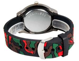 Womage,  Ceas Mana,  Unisex,  Dial Verde,  Camuflaj,  Quartz - w594