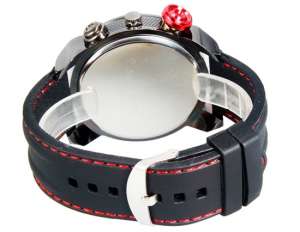 V6 Super Speed,  Ceas Mana,  Unisex,  Dial Negru&Rosu, Quartz - w606