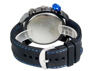 V6 Super Speed,  Ceas Mana,  Unisex,  Dial Negru & Albastru  - w607