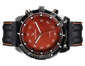 V6 Super Speed,  Ceas Mana,  Dial Maro,  Numere,  Curea Silicon - w608