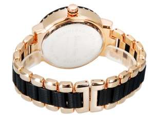 Show Fine,  Ceas Mana,  Dial Auriu,  Convex,  Negru & Auriu - w613