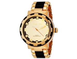 Show Fine,  Ceas Mana,  Dial Auriu,  Convex,  Bratara Fashion - w616