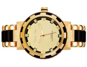 Show Fine,  Ceas Mana,  Dial Auriu,  Convex,  Bratara Fashion - w616