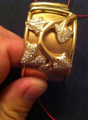 bratara aur 18 kt cu diamante naturale