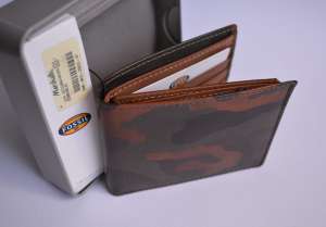 Portofel piele Fossil Vince Traveler Original