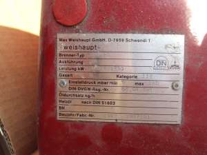 arzator weishaupt G7/1-D 1750KW