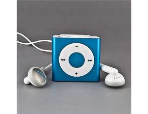 Mp3 Player cu Clips,  Albastru,  Suporta 8GB Card - mp6