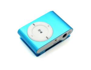 2 GB Mini MP3 Player,  Albastru Deschis - mp7