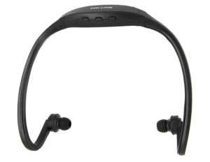 Casti MP3 Player Sport,  Radio Fm,  Card Memorie,  Negre - mp16
