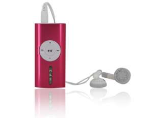 Mp3 Player,  Portabil,  cu Clips,  Suporta 4GB Data,  Rosu - mp29