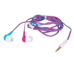Casti SONUN SN-A01,   Stereo cu Microfon,  Albastru cu Roz - earp120