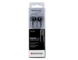 Casti SONGQU SQ-24A,  Negre,  MP3/MP4/CD  - earp151