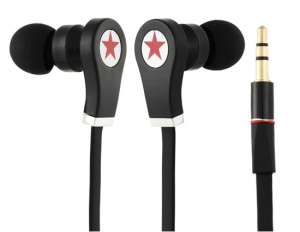 Casti,  Model in Forma de Stea,  3.5 mm Plug,  Negre - earp93