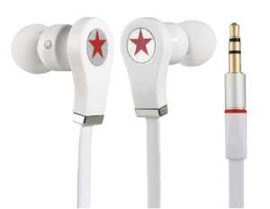 Casti,  Model in Forma de Stea,  3.5 mm Plug,  Albe - earp95