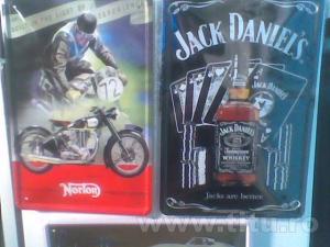 PLACHETE METALICE  RETRO