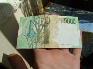 5000 lire italiene
