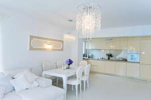 Vand apartament foarte elegant, 103 mp, 3 camere+terasa 24 mp, Buna Ziua, complet mobilat, dotat