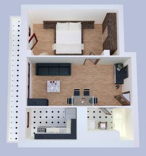 Apartament 2 camere,         69 mp,         finisat,         bloc nou