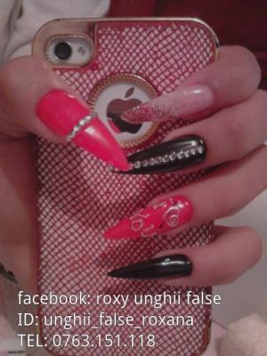 aplic unghii false cu gel 70 ron model inclus