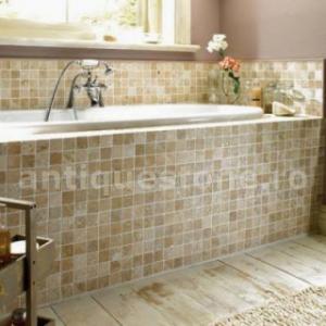 Piatra Naturala - Travertin Light Tumbled Mozaic