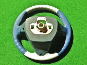 FORD FIESTA 2009-201X B-Max 2012-201X volan complet din piele albastru cu gri