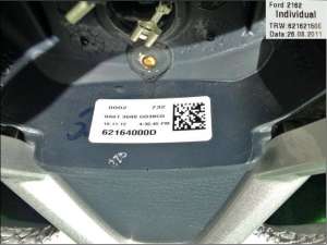 FORD FIESTA 2009-201X B-Max 2012-201X volan complet din piele albastru cu gri