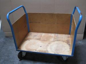 Carucior platforma second hand pentru transport marfa