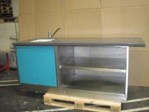 Masa inox,  rafturi inox,  dulap inox pentru fast-food