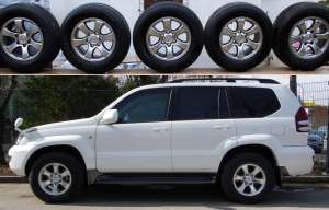 Jante aliaj originale Toyota Land Cruiser 120 pe 17 inch