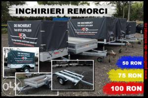 Inchiriez remorci 750kg, 2000kg, 2500kg