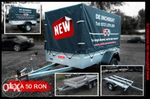 Inchiriem remorci si platforme NOI(750kg-2500kg)