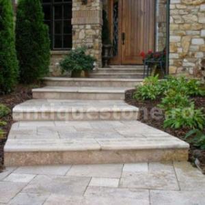 Piatra Naturala - Travertin Light French Pattern Tumbled