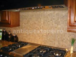 Piatra Naturala - Travertin Noce Tumbled Mozaic