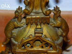 Pereche sfesnice bronz stil gotic