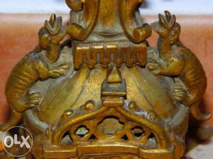 Pereche sfesnice bronz stil gotic