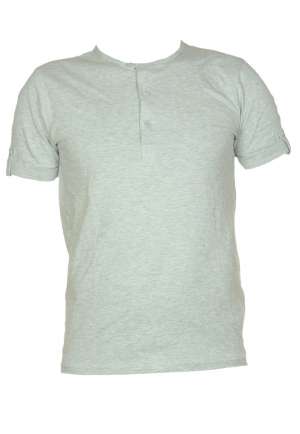 Tricou barbatesc gri Bershka