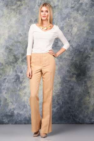 Pantaloni bej dama Zara
