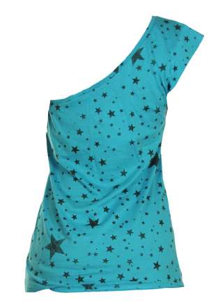 Tricou albastru dama Bershka