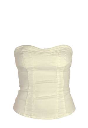 Top alb Bershka