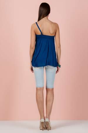 Bluza dama albastra Bershka