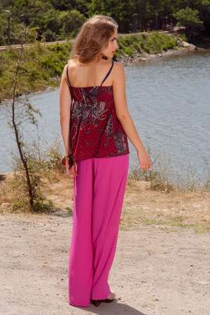 Top dama grena Stradivarius