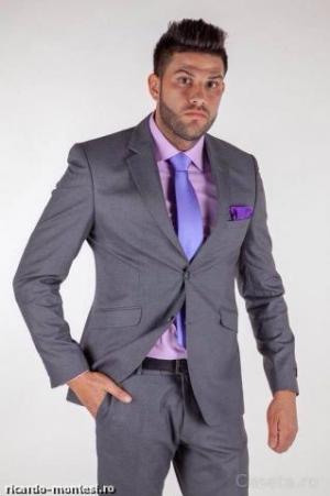 Costume barbati slimfit,  business,  la preturi incredibil de mici,  marca Ricardo-montesi