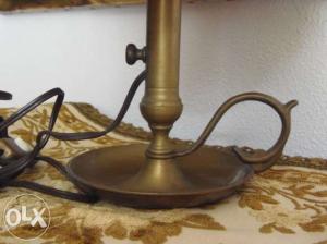 lampa cu picior bronz ,  inaltime 36 cm