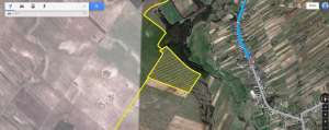 Teren intravilan arabil 20,  7ha comasat Bucsani,  Giurgiu